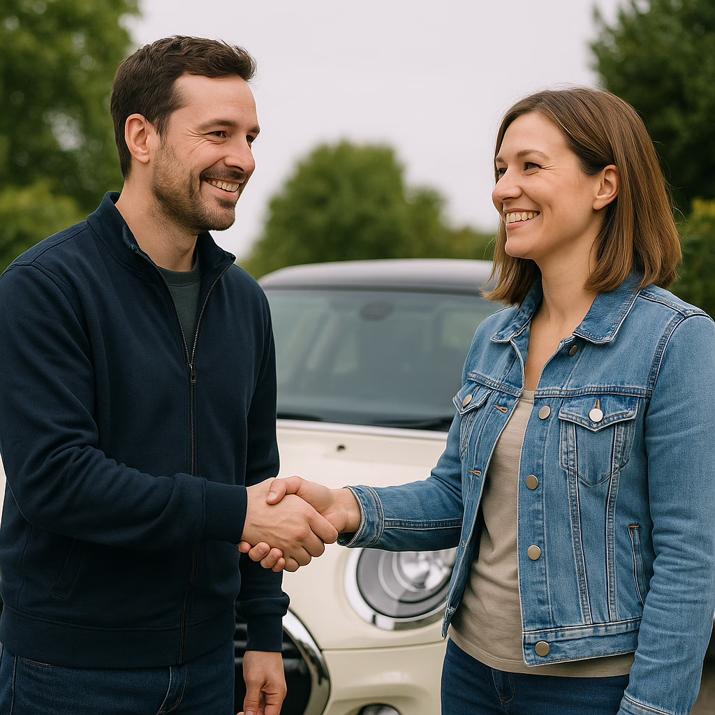 Man & Woman Shaking Hand