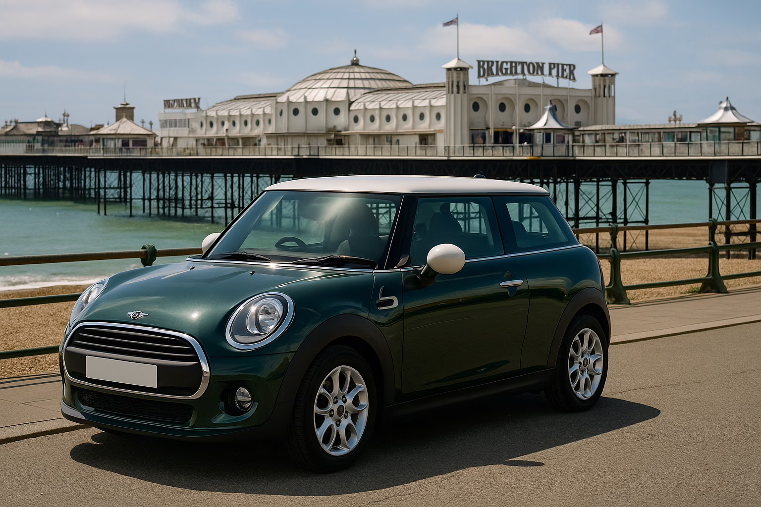 Mini Cooper Brighton Beach front